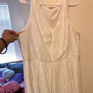 Off-White Lace Dress; W 2X